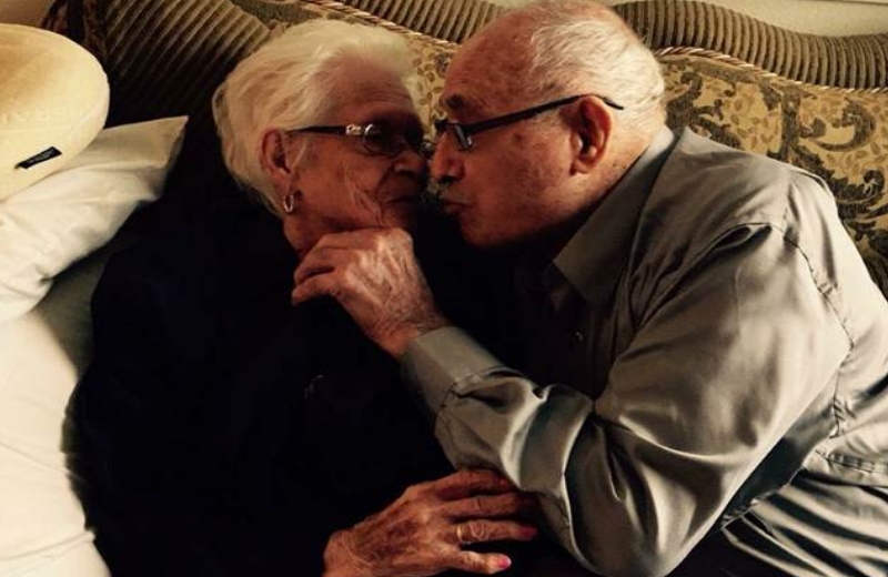 Nicholas e Rafaela Ordaz  que estÃ¡ casado hÃ¡ 82 anos/Foto: Arquivo Pessoal