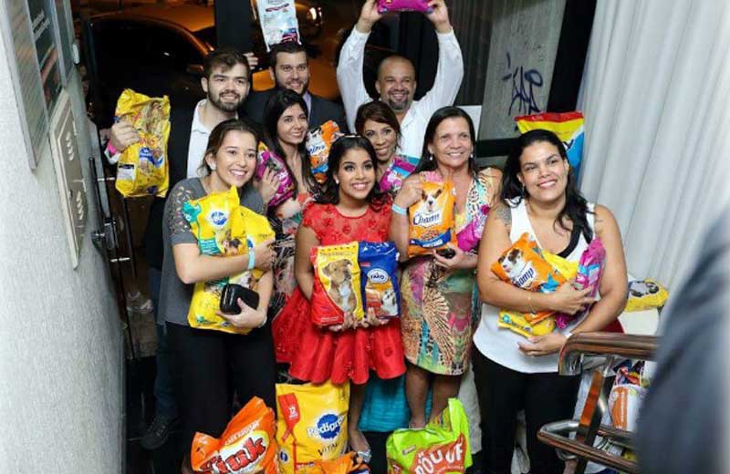 Maria Eduarda (de vermelho) - Foto: Poliana dos Santos/Arquivo Pessoal