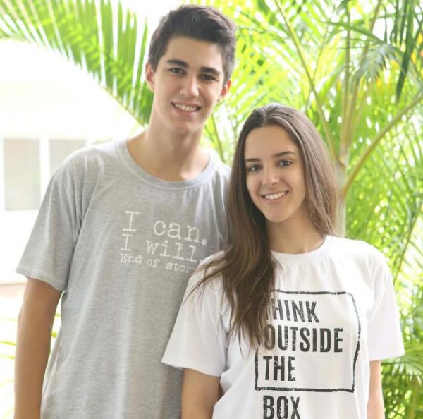 Andre Abudi e Giovanna Lino, dois dos líderes do projeto