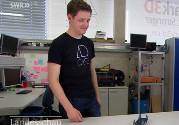 o estudante Philip Frenzel e sua invenção