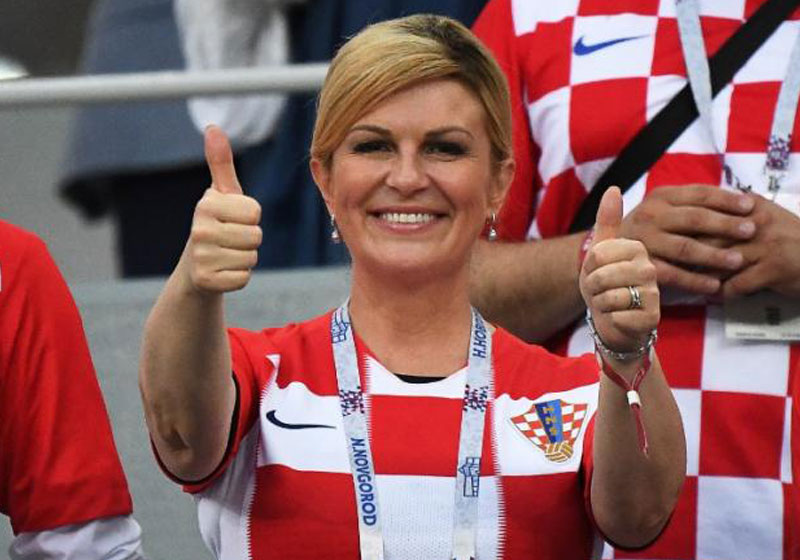 Kolinda Grabar-Kitarovic, presidente da Croácia Foto: Dimitar DILKOFF / AFP