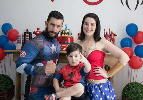 Eric com os pais Foto: Facebook / reprodução autorizada
