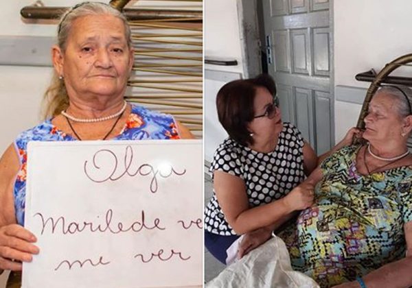 Dona Olga e Marilede - Fotos: reprodução / Facebook Stelita