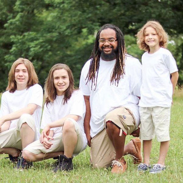 Barry Farmer is raising three boys through adoption and living his dream of being a dad Credit: Courtesy Barry Farmer