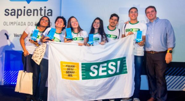 Os alunos vencedores do SESI/RN - Foto: divulgação/CNI