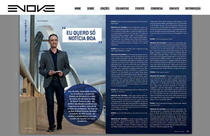 Foto: reprodução / Revista Evoke