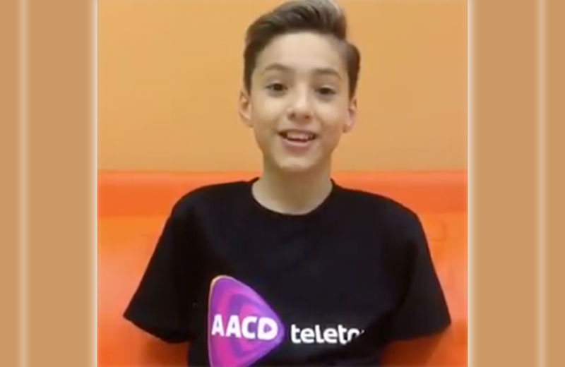 Samuel, 10 anos - Foto: Teleton