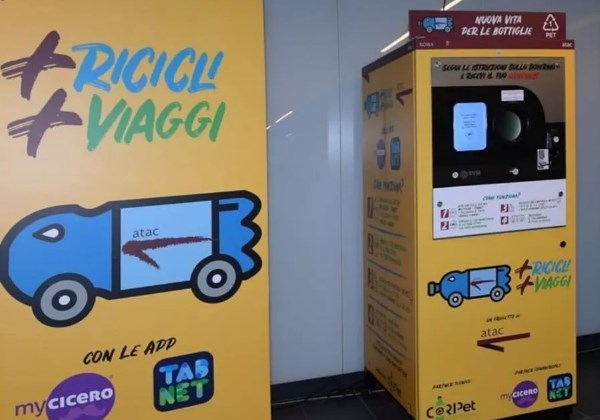 Máquinas estão distríbuidas por estações de Roma Foto: reprodução