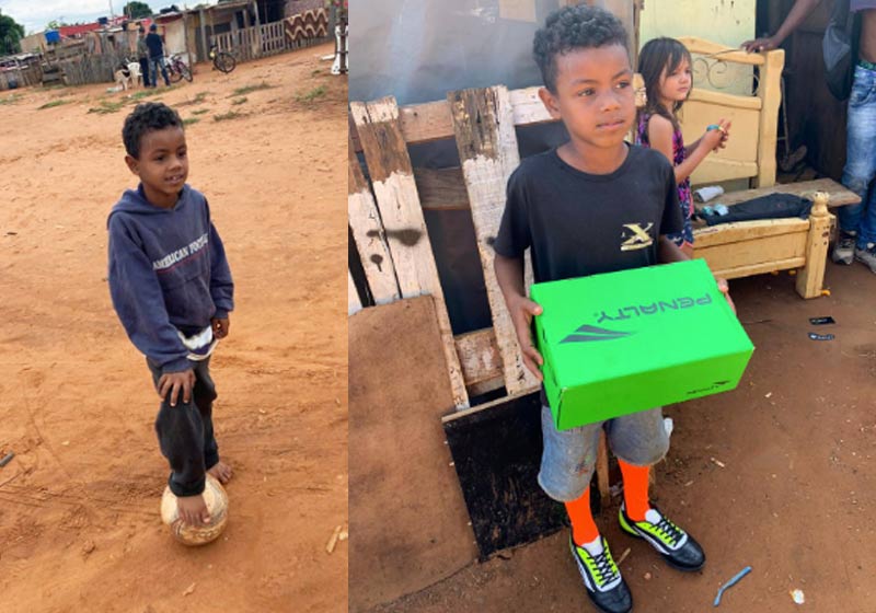 chuteira de menino de 7 anos