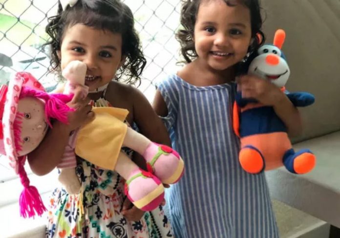 As gêmeas Aline e Alice Foto: Arquivo Pessoal