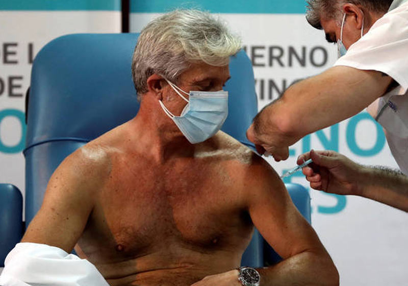 Argentina comemora 1º dia de vacinação contra Covid