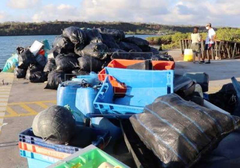 Ambientalistas retiram 4,6 toneladas de lixo das ilhas Galápagos