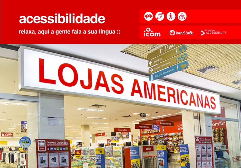 Americanas agora terá atendimento em Libras no site e no app