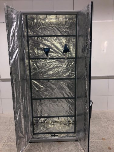 Cãmara de descontaminação. - Foto: arquivo pessoal