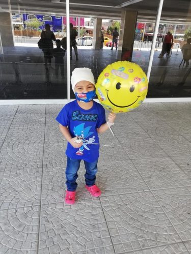 Heber comemorando alta hospitalar - Foto: arquivo pessoal