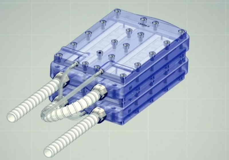 O primeiro rim artificial é do tamanho de um smartphone e foi implantado com sucesso para testes Foto: The Kidney Project, UCSF