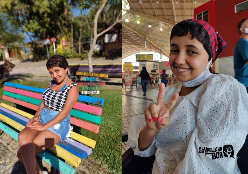 Laurinha vende vasos na web para ajudar família a pagar tratamento contra câncer - Foto: arquivo pessoal